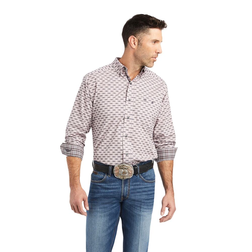 Ariat Mens Size XXL‎ Relentless Superior Stretch Classic Fit Shirt Contrast Cuff